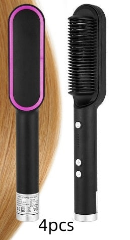 New 2 In 1 Hair Straightener Hot Comb 