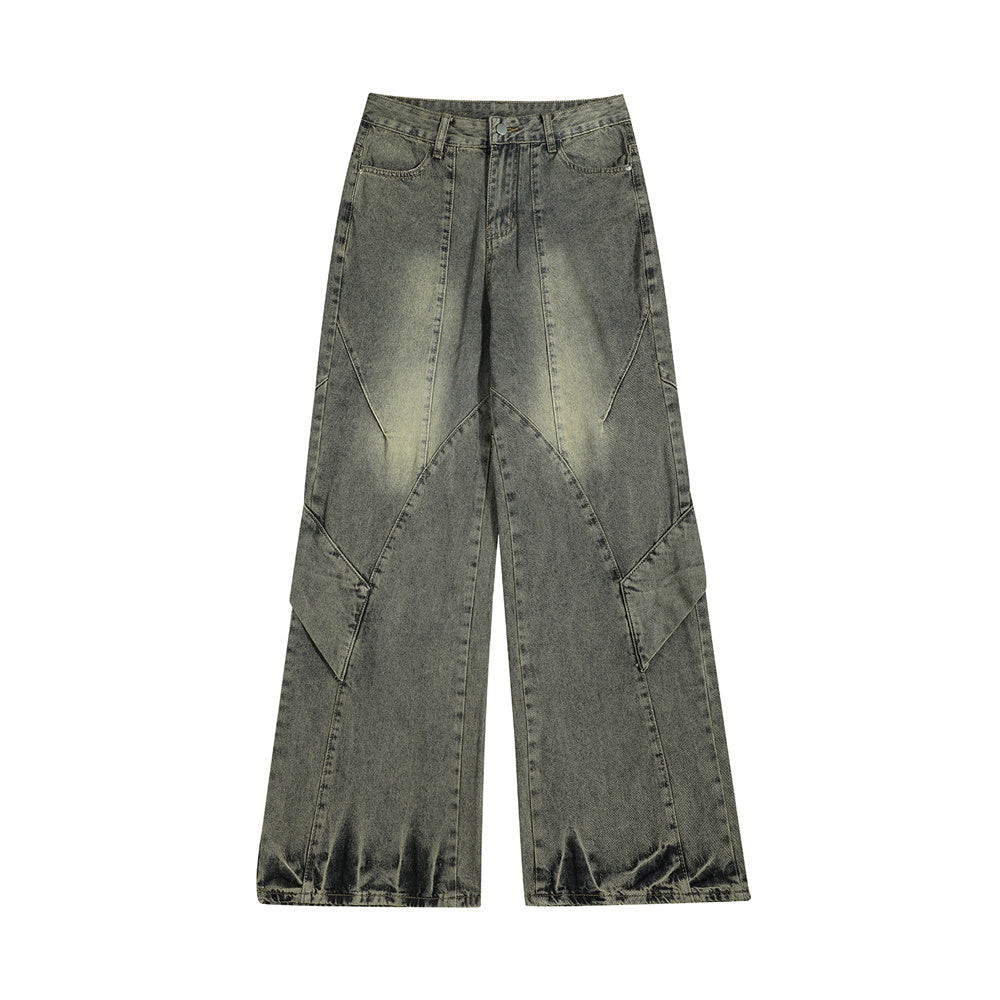 Washed Denim Overalls For Men