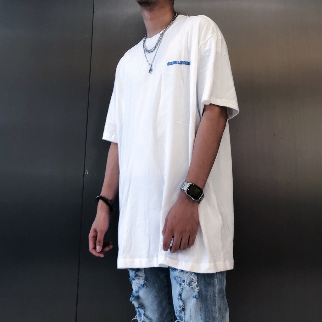 Drift Skull Print Oversized T-Shirt for Men - HTO