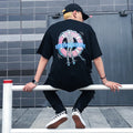Drift Skull Print Oversized T-Shirt for Men - HTO