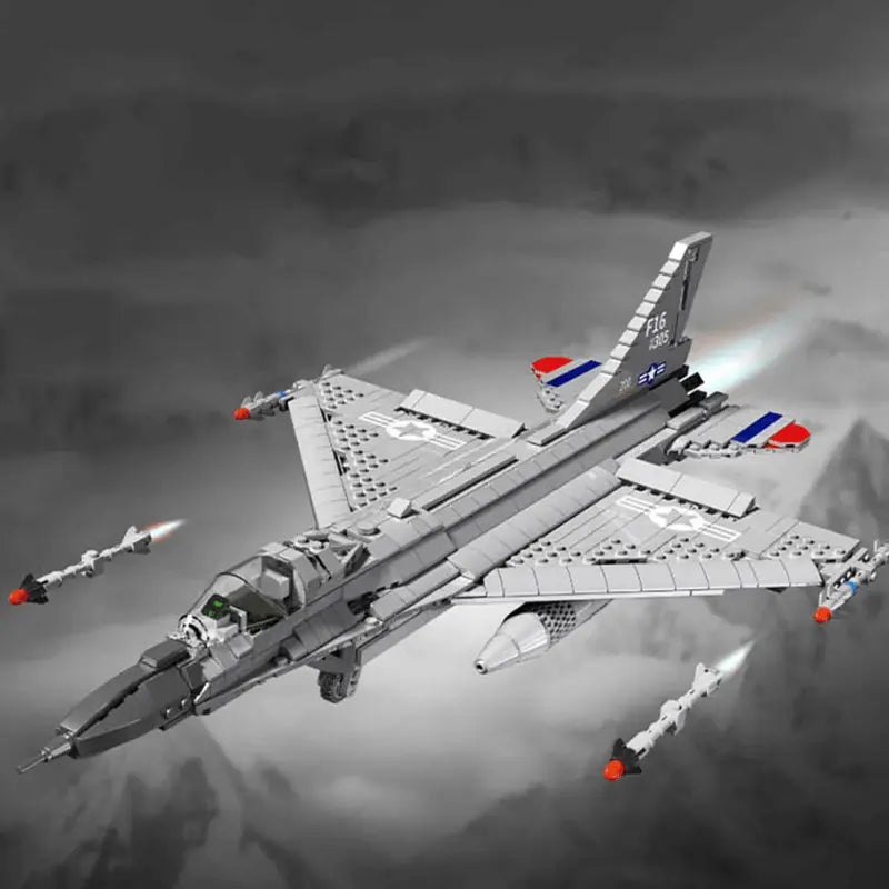 F16 Fighter Jet 1426pcs - hausofthreads