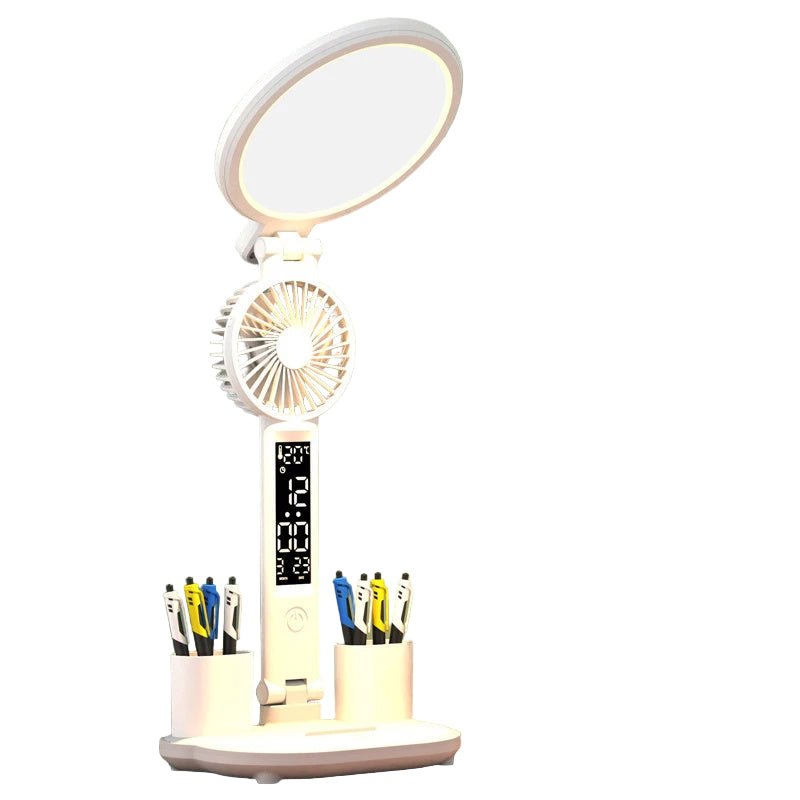 LED Clock Table Lamp