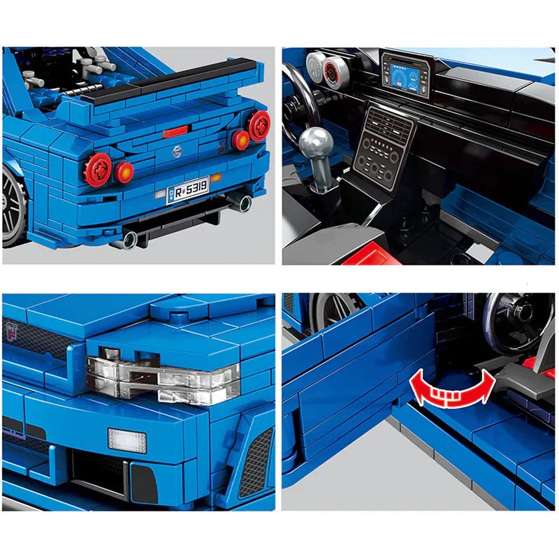 Godzilla R34 GT - R | 833pcs - hausofthreads