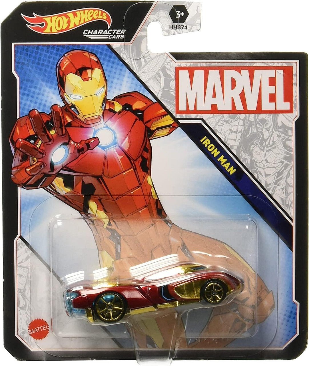 Hot Wheels Character Cars - Marvel Iron Man - hausofthreads