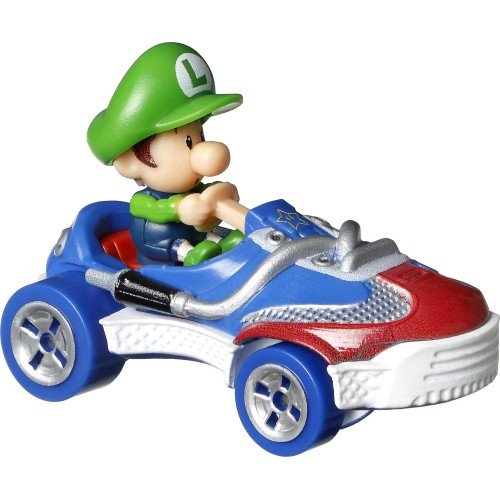 Hot Wheels Die cast Baby Luigi Standard Mario Kart - hausofthreads