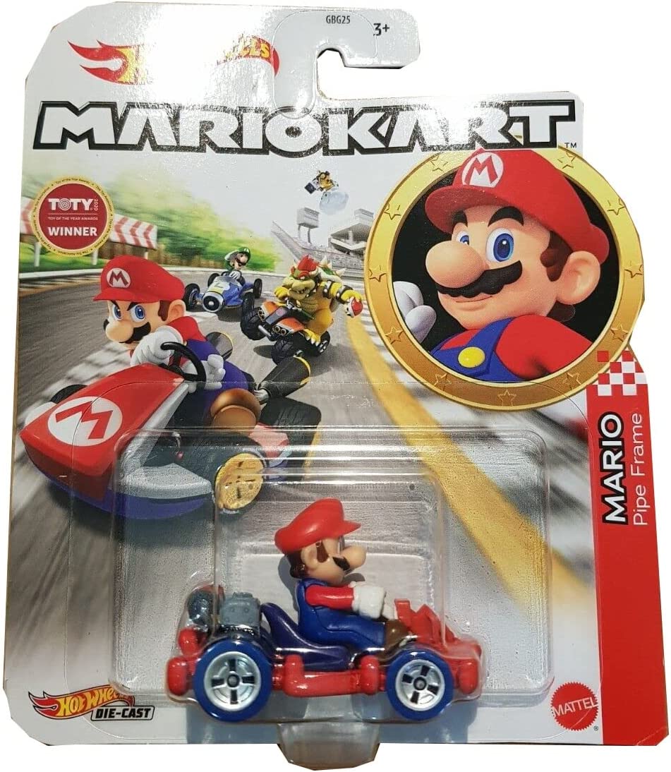 Hot Wheels Mario Kart Mario Toy Car - hausofthreads