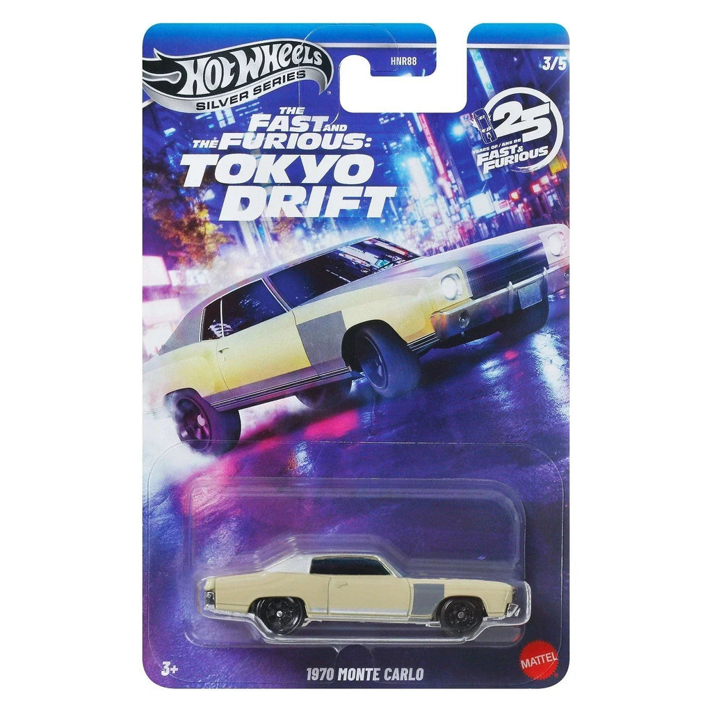 Hot Wheels Silver Series Fast & Furious Tokyo Drift 1970 Monte Carlo - hausofthreads