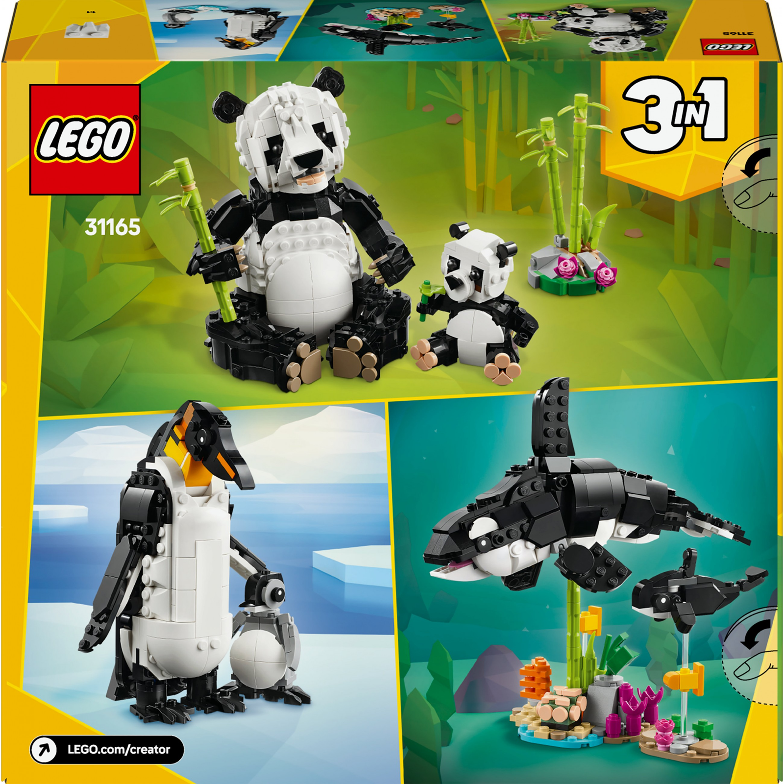 LEGO® Creator: 31165 - Vadállatok Pandacsalád - hausofthreads