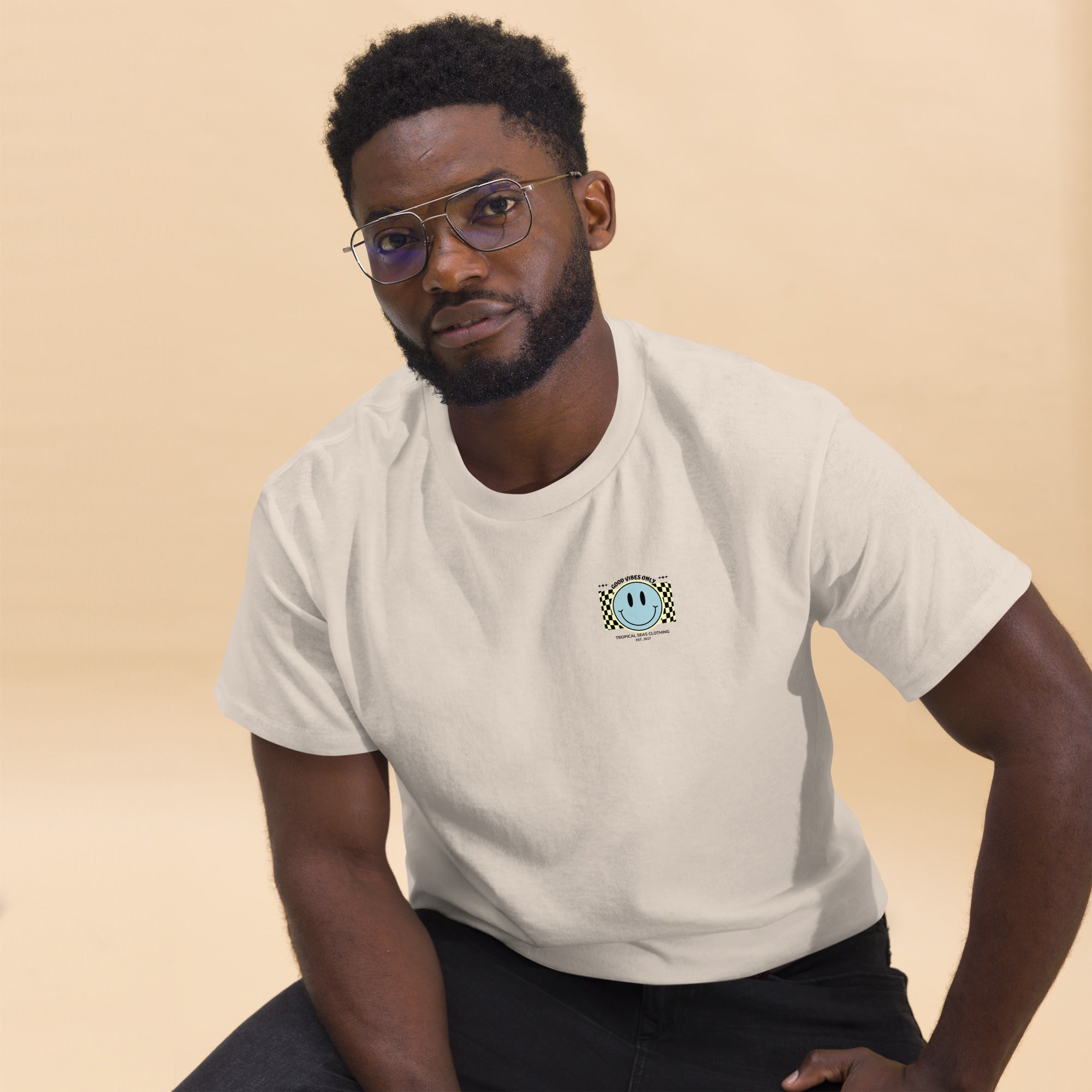 Men's Good Vibes Smiley Face classic tee - HTO