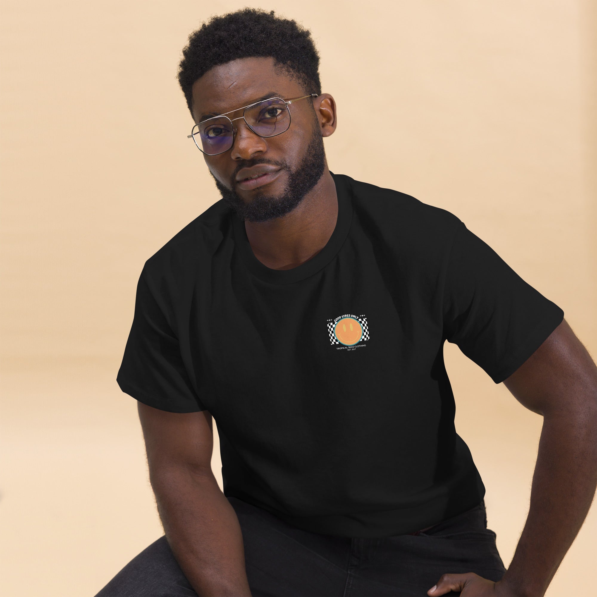 Men's Good Vibes Smiley Face classic tee - HTO