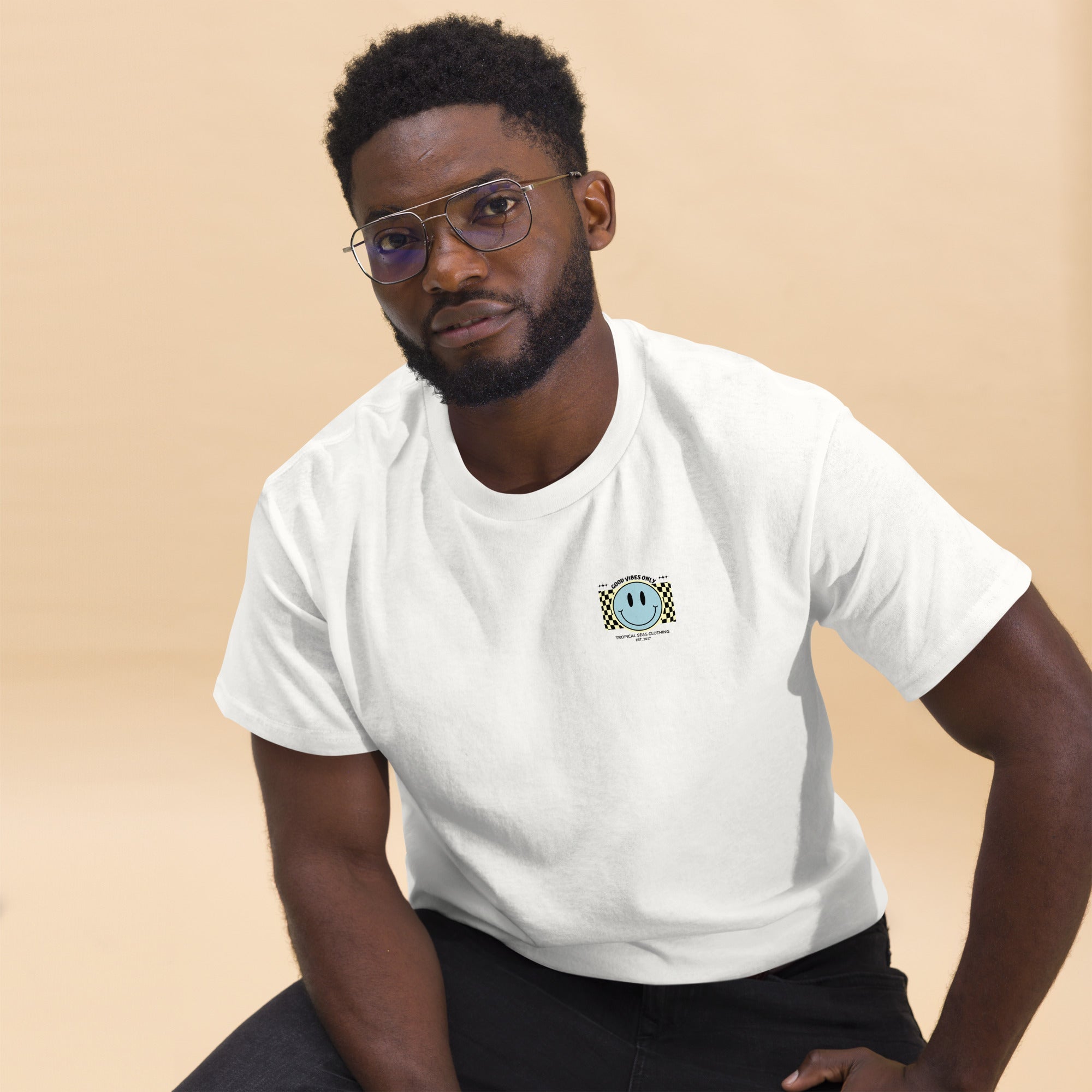 Men's Good Vibes Smiley Face classic tee - HTO