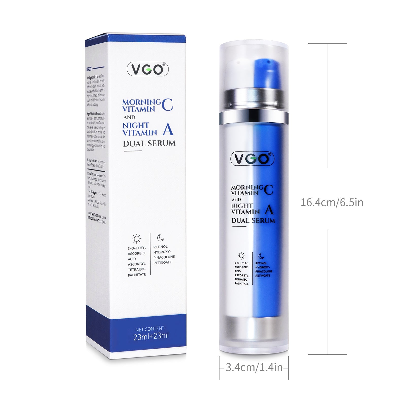 Morning Vitamin C And Night Vitamin A Dual Serum - HausOfThreads®