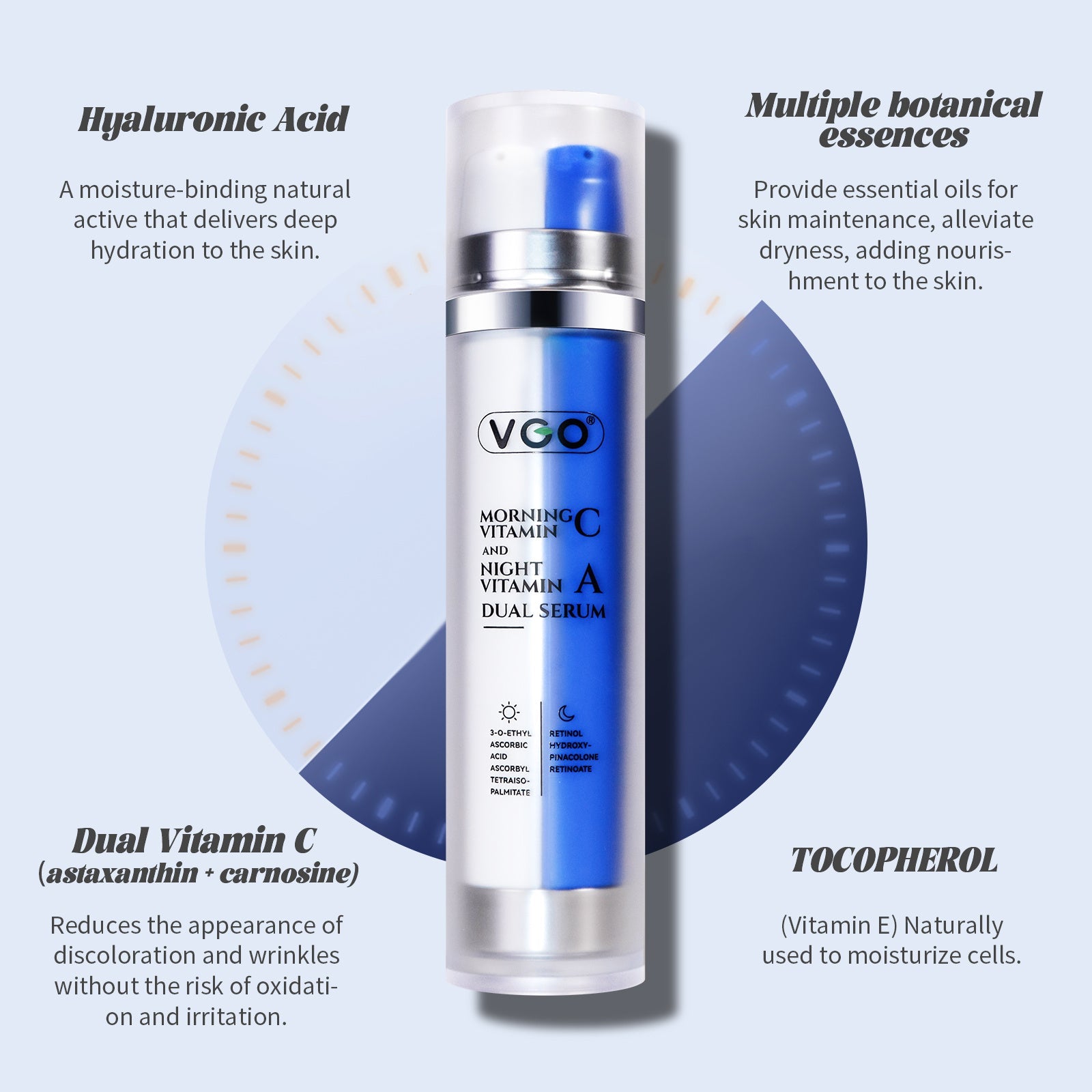 Morning Vitamin C And Night Vitamin A Dual Serum - HausOfThreads®