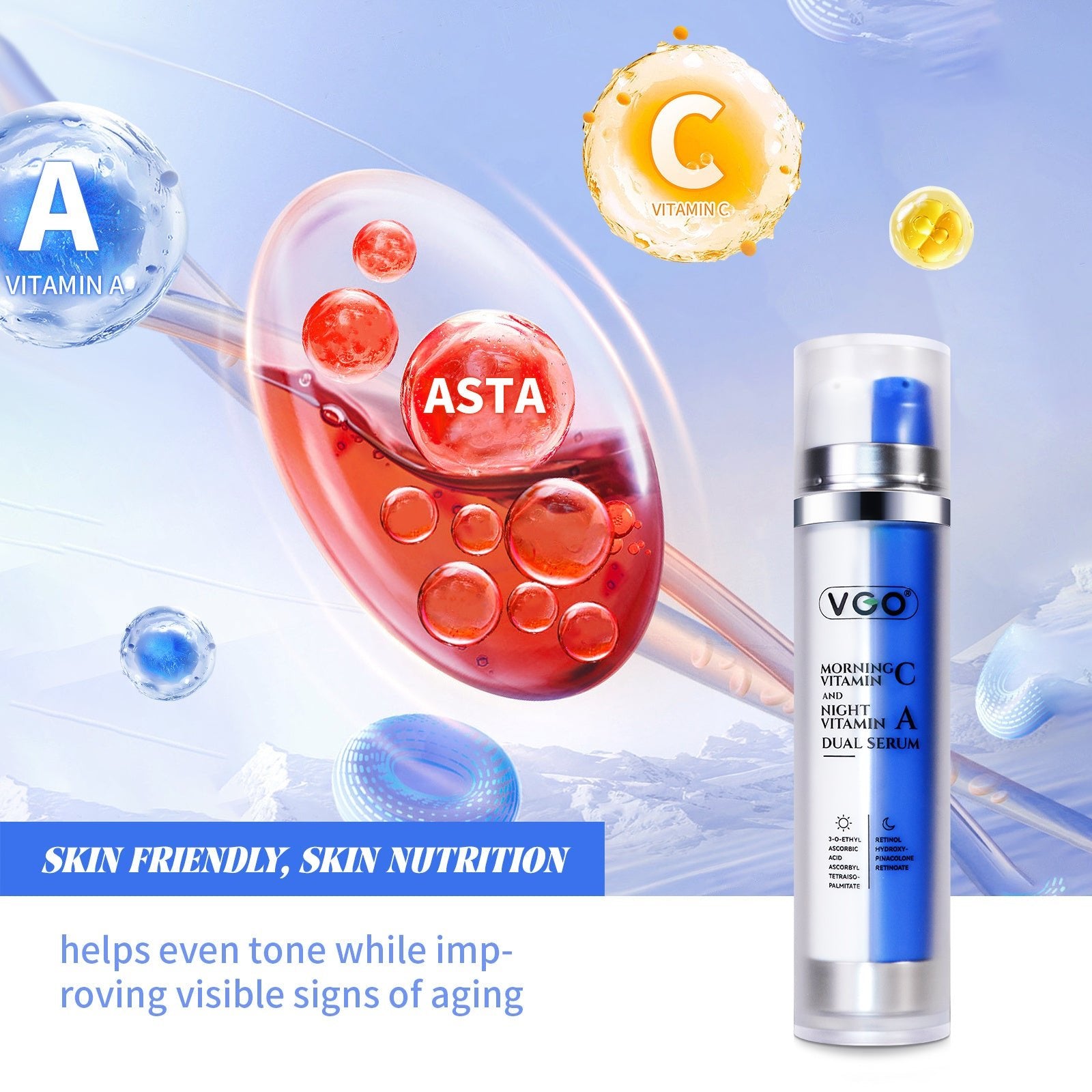 Morning Vitamin C And Night Vitamin A Dual Serum - HausOfThreads®