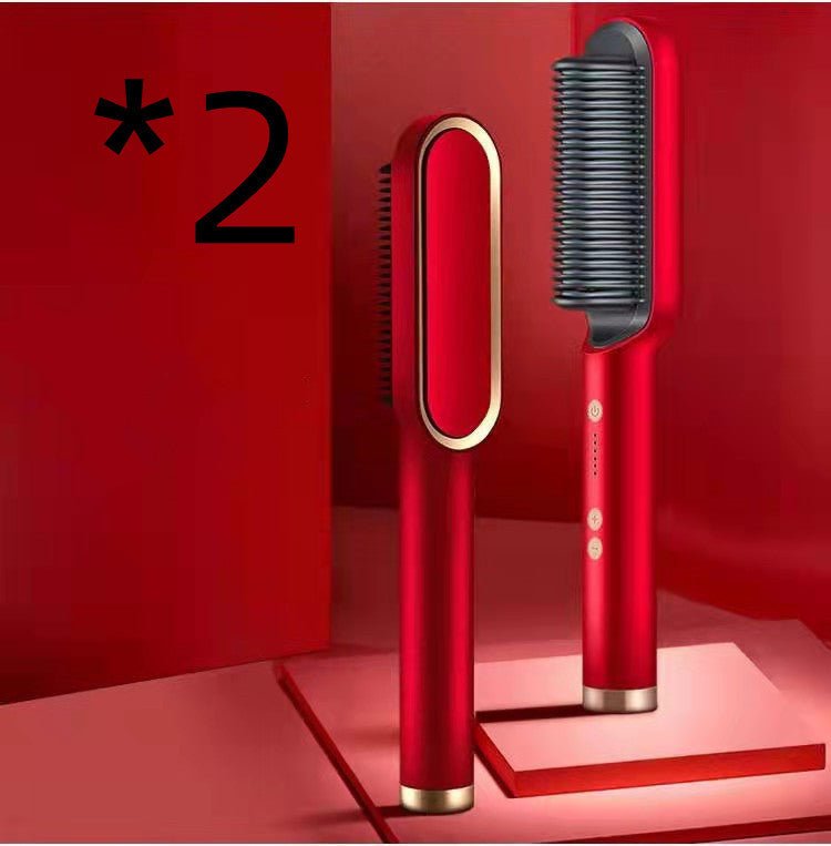 New 2 In 1 Hair Straightener Hot Comb - HausOfThreads®