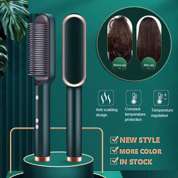 New 2 In 1 Hair Straightener Hot Comb - HausOfThreads®