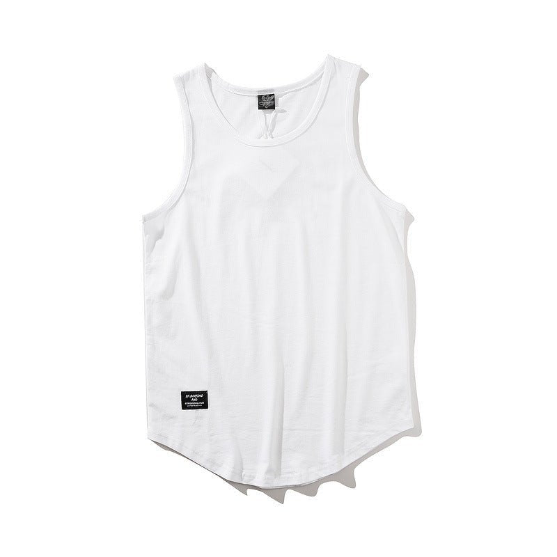 Oversized Striped Sleeveless Tee for Men - HTO