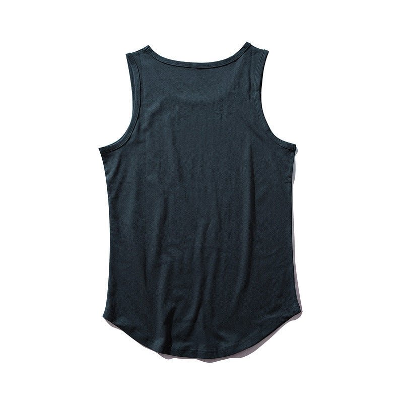 Oversized Striped Sleeveless Tee for Men - HTO