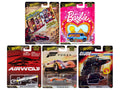 "Pop Culture 2025" 5 piece Set Q "Premium Series" Diecast Model Cars by Hot Wheels - hausofthreads