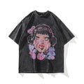 Retro Skull Graphic Cotton T-Shirt for Men - HTO