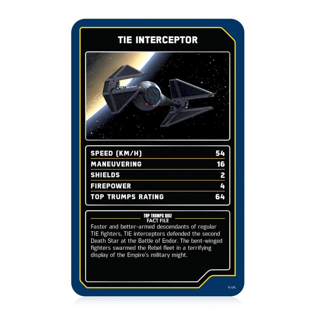 Top Trumps Specials Star Wars Starships - hausofthreads