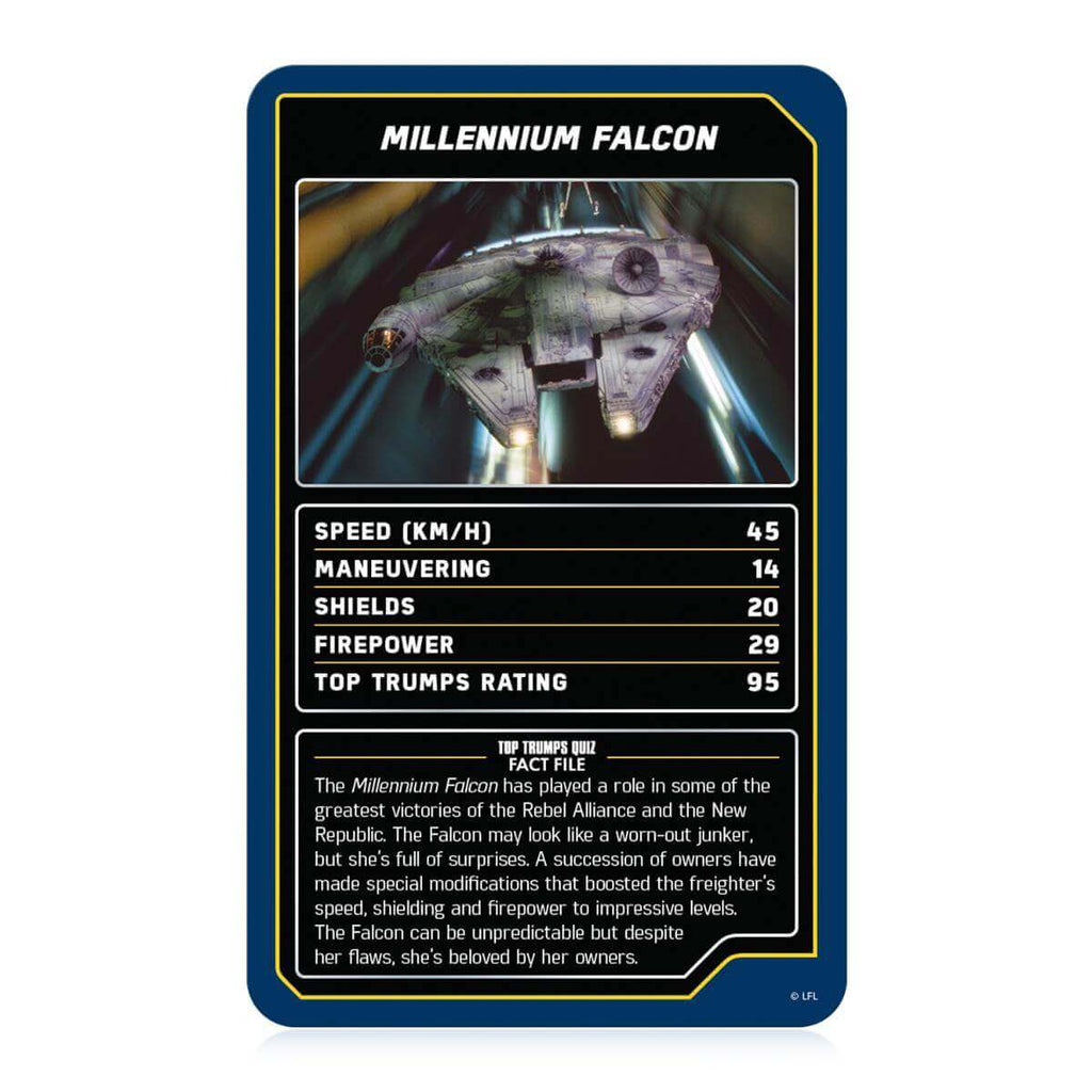 Top Trumps Specials Star Wars Starships - hausofthreads