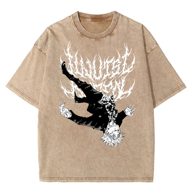 Vintage Oversized Jujutsu Kaisen Graphic Tee - HTO
