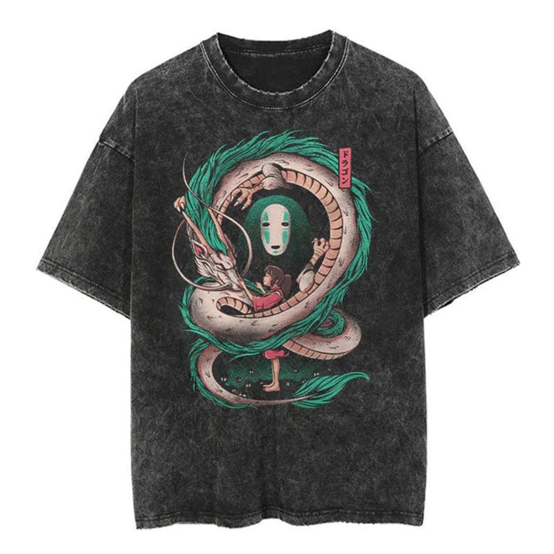 Vintage Oversized Jujutsu Kaisen Graphic Tee - HTO