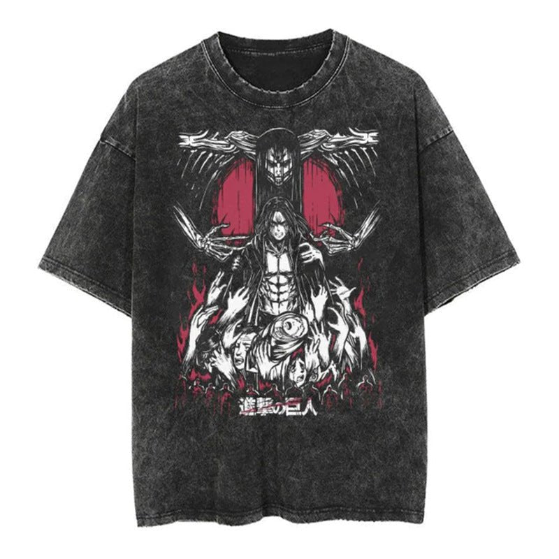 Vintage Oversized Jujutsu Kaisen Graphic Tee - HTO