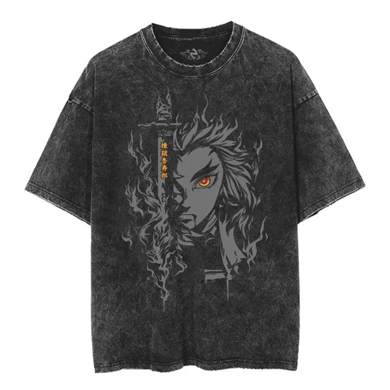 Vintage Oversized Jujutsu Kaisen Graphic Tee - HTO