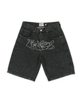 Y2K Hip Hop Denim Shorts for Men - HTO